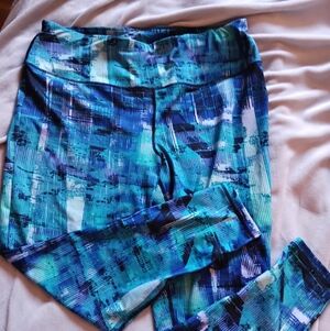 Simply Emma Blue and Black Patterned Leggings